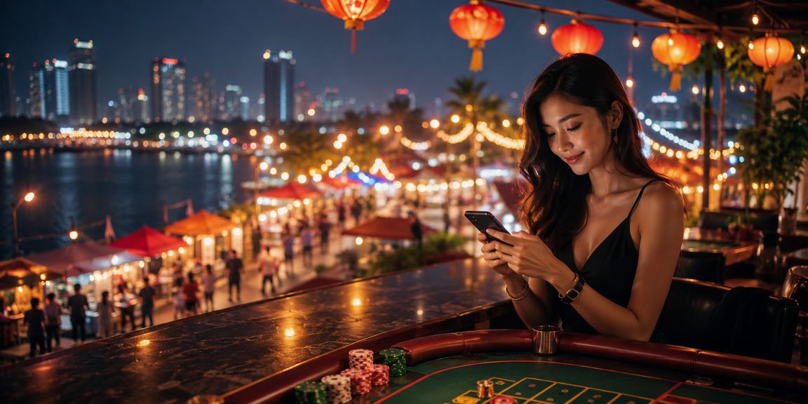 Permainan baccarat gaya Melayu di Ipoh dalam suasana kasino yang elegan